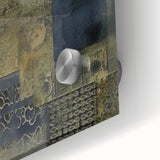 Textured Abstract Rustic Wall Art - Industrial Patterns for Farmhouse Decor