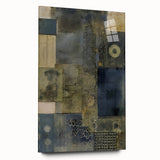 Textured Abstract Rustic Wall Art - Industrial Patterns for Farmhouse Decor