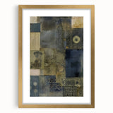 Textured Abstract Rustic Wall Art - Industrial Patterns for Farmhouse Decor