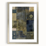 Textured Abstract Rustic Wall Art - Industrial Patterns for Farmhouse Decor