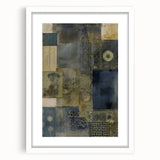 Textured Abstract Rustic Wall Art - Industrial Patterns for Farmhouse Decor