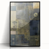 Textured Abstract Rustic Wall Art - Industrial Patterns for Farmhouse Decor