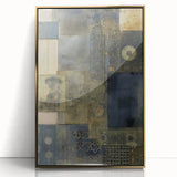 Textured Abstract Rustic Wall Art - Industrial Patterns for Farmhouse Decor