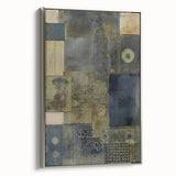 Textured Abstract Rustic Wall Art - Industrial Patterns for Farmhouse Decor