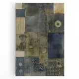 Textured Abstract Rustic Wall Art - Industrial Patterns for Farmhouse Decor