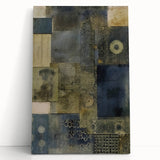 Textured Abstract Rustic Wall Art - Industrial Patterns for Farmhouse Decor