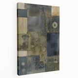 Textured Abstract Rustic Wall Art - Industrial Patterns for Farmhouse Decor