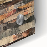 Layered Rustic Wall Art - Textured Earth Tones for Farmhouse Decor