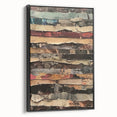 Layered Rustic Wall Art - Textured Earth Tones for Farmhouse Decor
