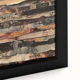 Layered Rustic Wall Art - Textured Earth Tones for Farmhouse Decor