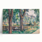 Impressionist Landscape Art - The Pool at Jas de Bouffan by Cézanne