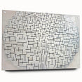 Modern Wall Art - Abstract Geometric Ocean Design