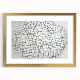 Modern Wall Art - Abstract Geometric Ocean Design