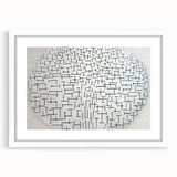 Modern Wall Art - Abstract Geometric Ocean Design