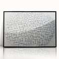 Modern Wall Art - Abstract Geometric Ocean Design