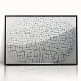 Modern Wall Art - Abstract Geometric Ocean Design