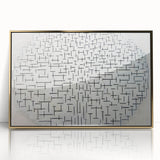 Modern Wall Art - Abstract Geometric Ocean Design