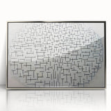 Modern Wall Art - Abstract Geometric Ocean Design