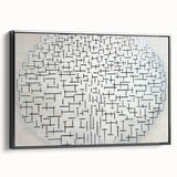 Modern Wall Art - Abstract Geometric Ocean Design