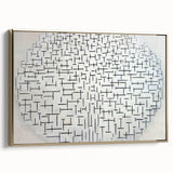 Modern Wall Art - Abstract Geometric Ocean Design