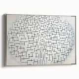 Modern Wall Art - Abstract Geometric Ocean Design
