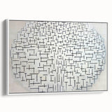 Modern Wall Art - Abstract Geometric Ocean Design