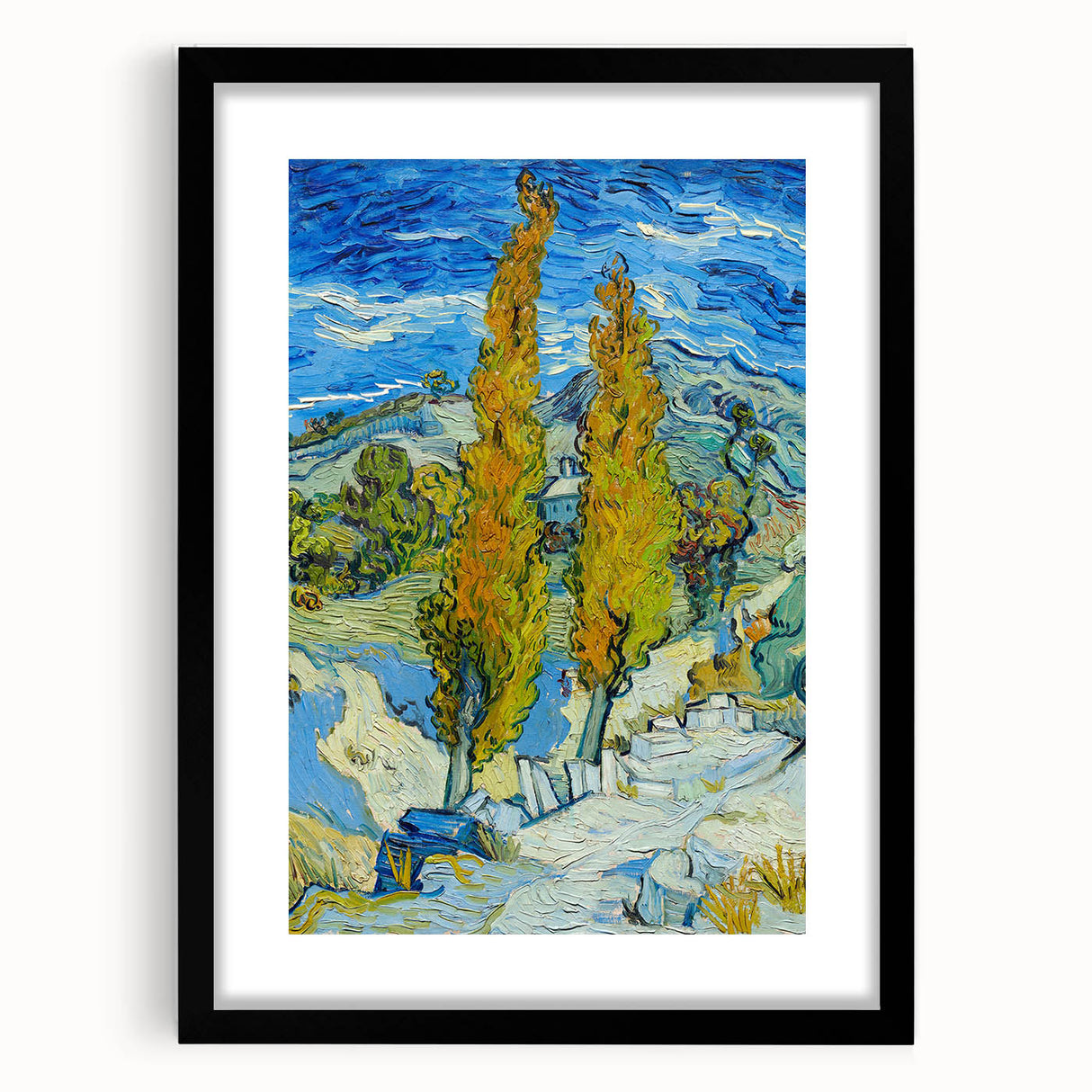 Impressionist Landscape - The Poplars at Saint-Rémy by Vincent van Gogh