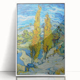 Impressionist Landscape - The Poplars at Saint-Rémy by Vincent van Gogh