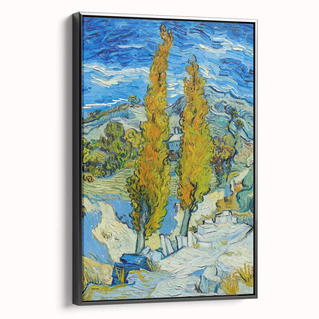 Impressionist Landscape - The Poplars at Saint-Rémy by Vincent van Gogh