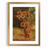 Modern Wall Art - Vibrant Floral Bouquet in Expressive Brushstrokes