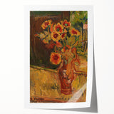 Modern Wall Art - Vibrant Floral Bouquet in Expressive Brushstrokes