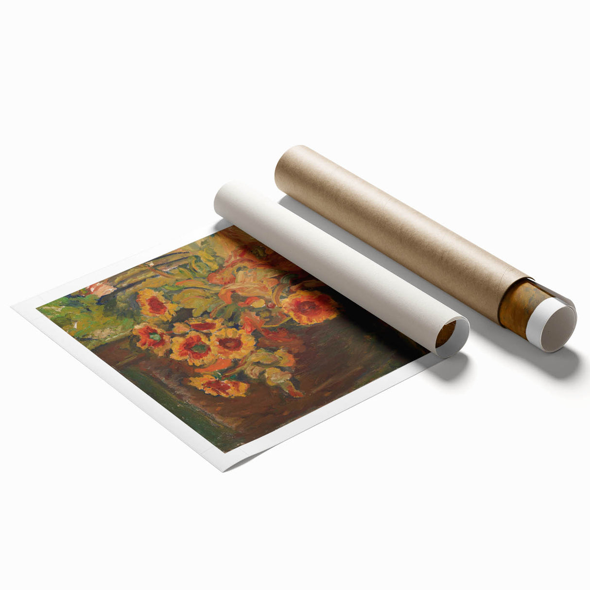 Modern Wall Art - Vibrant Floral Bouquet in Expressive Brushstrokes