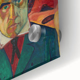 Modern Wall Art - Abstract Self-Portrait in Bold Colors