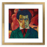 Modern Wall Art - Abstract Self-Portrait in Bold Colors