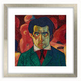 Modern Wall Art - Abstract Self-Portrait in Bold Colors