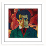 Modern Wall Art - Abstract Self-Portrait in Bold Colors