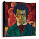 Modern Wall Art - Abstract Self-Portrait in Bold Colors