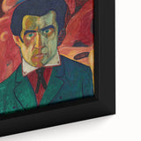 Modern Wall Art - Abstract Self-Portrait in Bold Colors