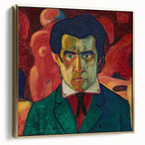 Modern Wall Art - Abstract Self-Portrait in Bold Colors