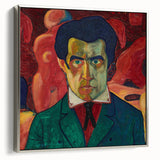 Modern Wall Art - Abstract Self-Portrait in Bold Colors