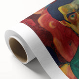 Modern Wall Art - Abstract Self-Portrait in Bold Colors