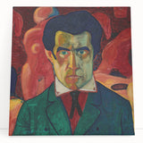 Modern Wall Art - Abstract Self-Portrait in Bold Colors