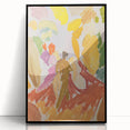 Modern Wall Art - Abstract Contemporary Faun and Nymph Painting Print