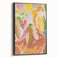 Modern Wall Art - Abstract Contemporary Faun and Nymph Painting Print