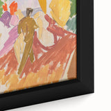 Modern Wall Art - Abstract Contemporary Faun and Nymph Painting Print