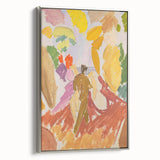 Modern Wall Art - Abstract Contemporary Faun and Nymph Painting Print