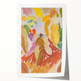 Modern Wall Art - Abstract Contemporary Faun and Nymph Painting Print