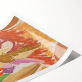 Modern Wall Art - Abstract Contemporary Faun and Nymph Painting Print