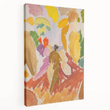 Modern Wall Art - Abstract Contemporary Faun and Nymph Painting Print