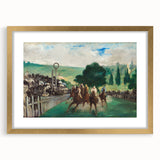 Impressionist Painting - The Races at Longchamp by Édouard Manet